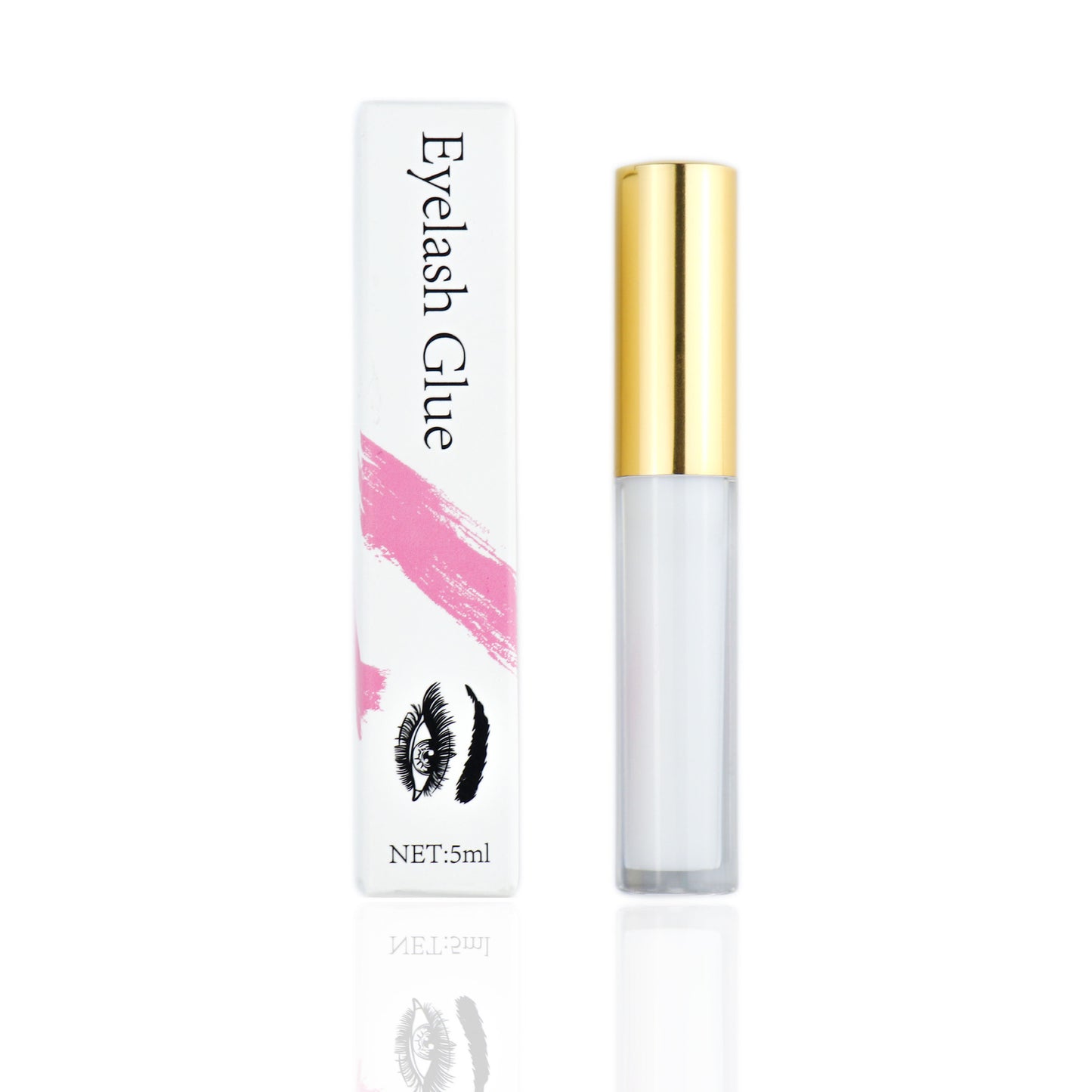 Pure Adhesion: Gentle White Eyelash Glue for Sensitive Skin with Strong Hold